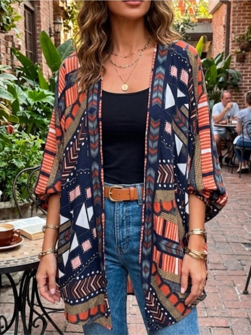 Anthropologie Akemi + Kin Shira Cocoon Kimono Size O/S